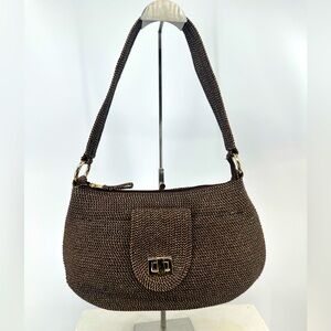 Talbots Woven Brown Shoulder Purse‎ Bag